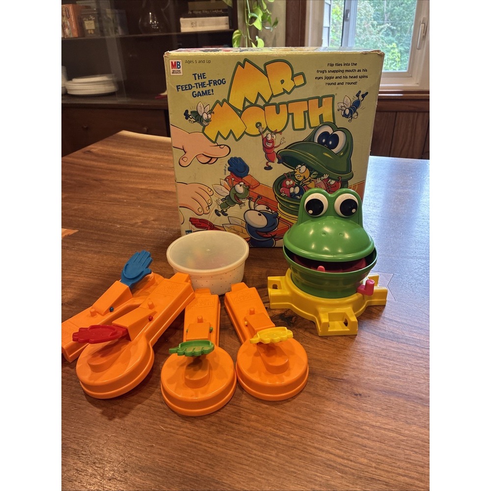 VINTAGE Mr Mouth Game COMPLETE WORKS MB 1999 Feed the Frog 90s Kids Slapping